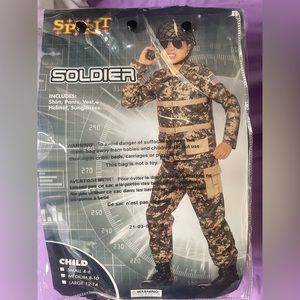 Kids medium 8-10 Soldier Halloween costume 🎃 👻